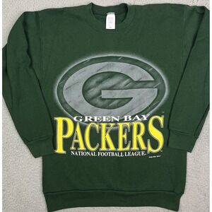 Vintage Green Bay Packers NFL Football Sweater Logo 7 Lightweight Sweatshirt‎
